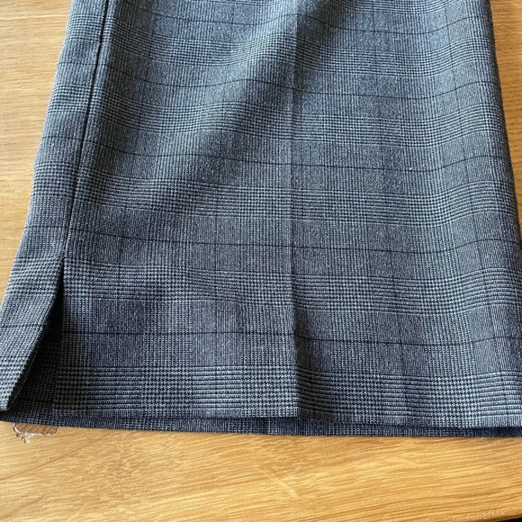 INC International Concepts Cropped Pants - Glen Plaid - Black/Gray - 6P - Picture 8 of 9